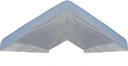 Toldo de repuesto de 10 x 20 pulgadas, cubierta superior para fiesta al aire libre (blanco)
