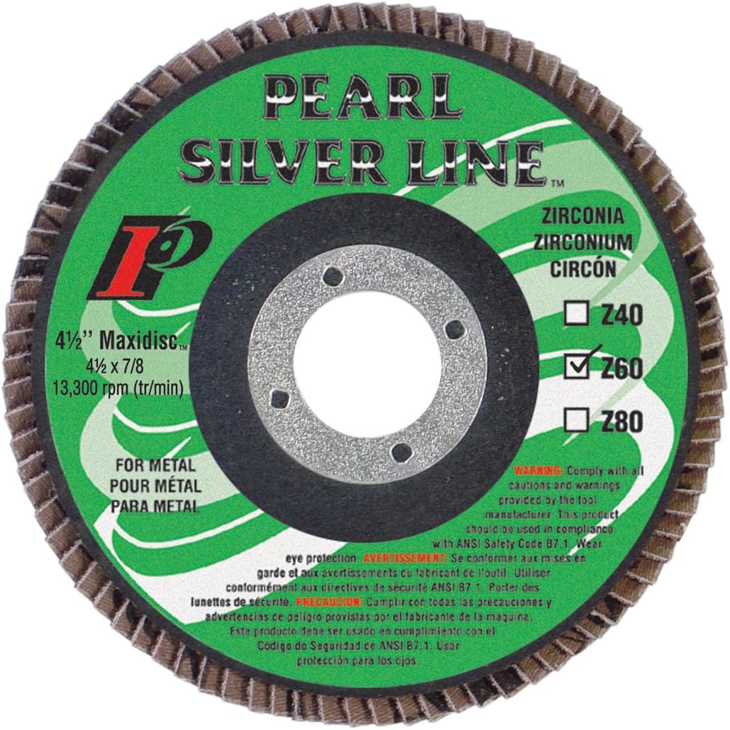 Pearl Abrasive MX4560ZT 41/2mm by 7/8mm Maxidisc, Flap Discs Diamond