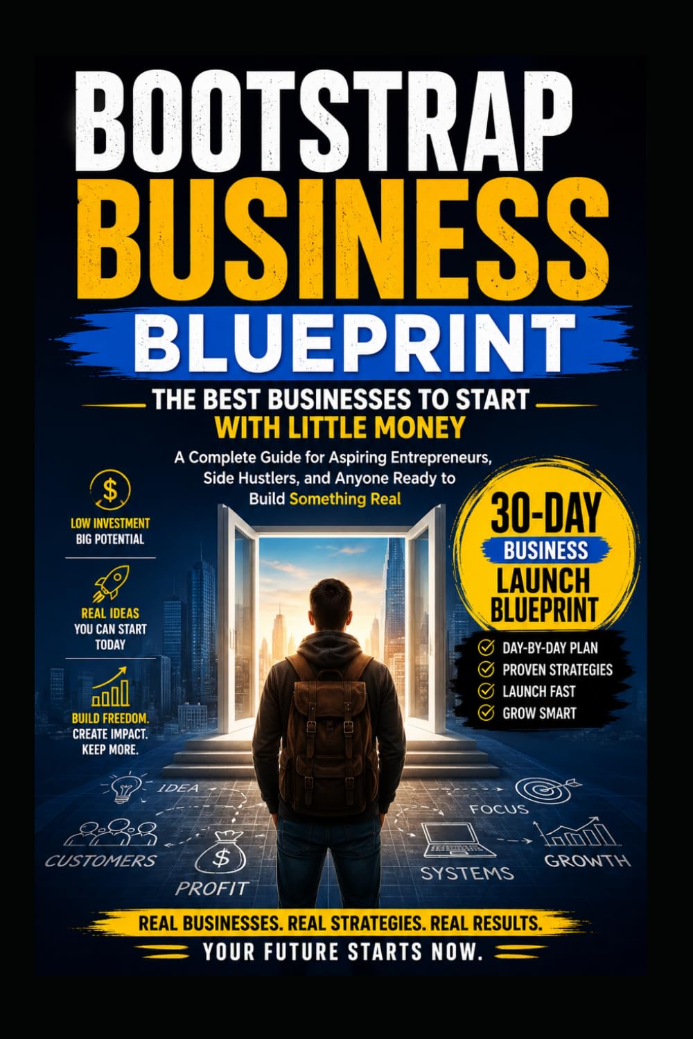 Bootstrap Business Blueprint : The Best Businesses to Start with Little Money: A Complete Guide for Aspiring Entrepreneurs, Side Hustlers, and Anyone ... Real. 30-Day Business Launch Blueprint