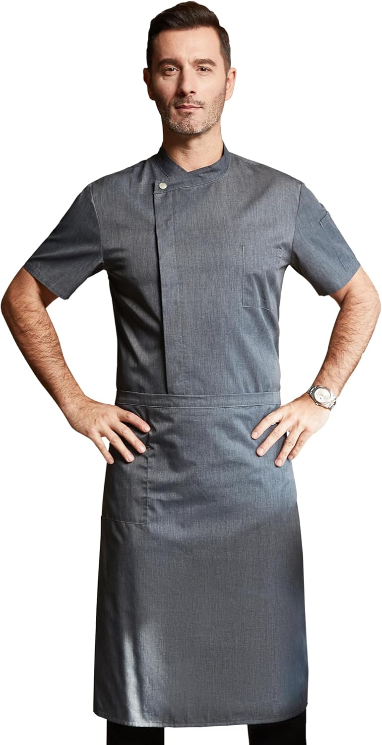 KITCHIEF Unisex Chef Coat Short Sleeve With Mesh Lightweight Chef Jacket Men Chef Uniform for Kitchen,Food Service,Bakers - Image 5