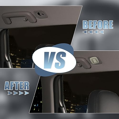 Miniatura 3 de X AUTOHAUX 1 par de ganchos de techo interior gris ABS cubierta para Volvo S90 V90 2017-2021 XC40 XC60 2018-2021 XC90 2016-2021 2016-2021