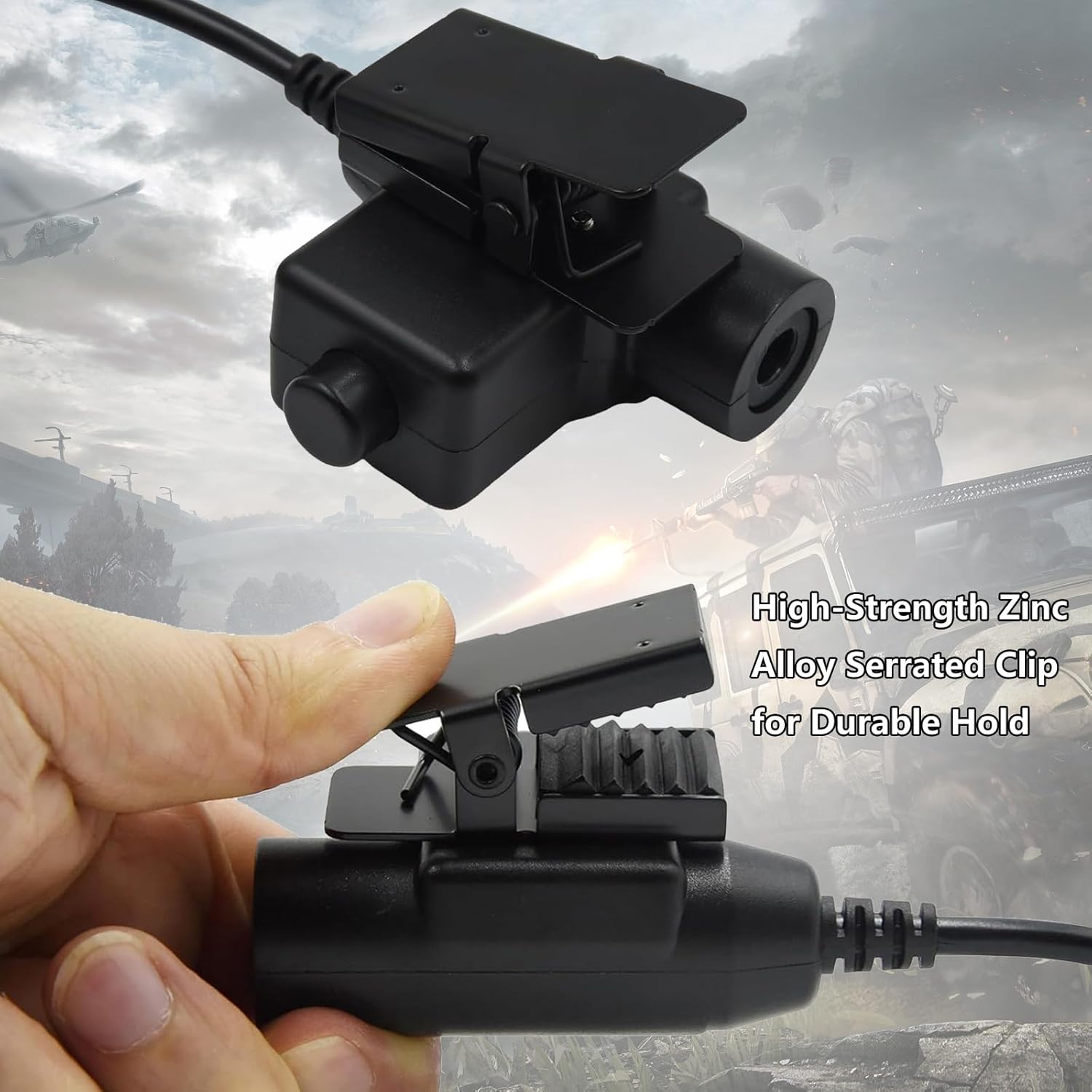 WODASEN Military U94 PTT Adapter Tactical Headset Push to Talk Connector 7.0mm TP-120 to 2 Pin Walkie Talkie for Baofeng UV-5R UV-82 UV-82hp BF-888s AR-152 Archsell AR-5 Kenwood Radio NATO-US Wiring - Image 5