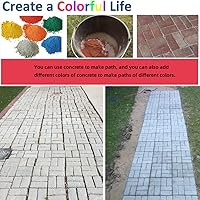 Vista 7 de Anothera Moldes de Hormigón Reutilizables de 15.7"x15.7"x1.57" Fabricador de Caminos Pathmate Moldeado de Piedra Fabricador de Piedras de Paso