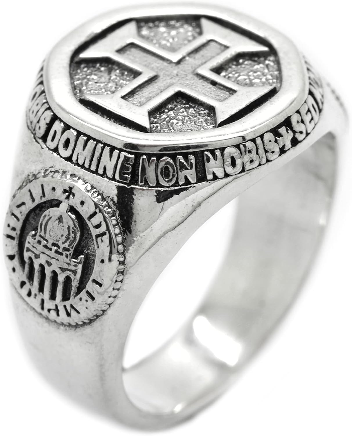 Order of Christ, Order of Solomon's Temple Signet, Knights Templar Cross Silver 925 Ring