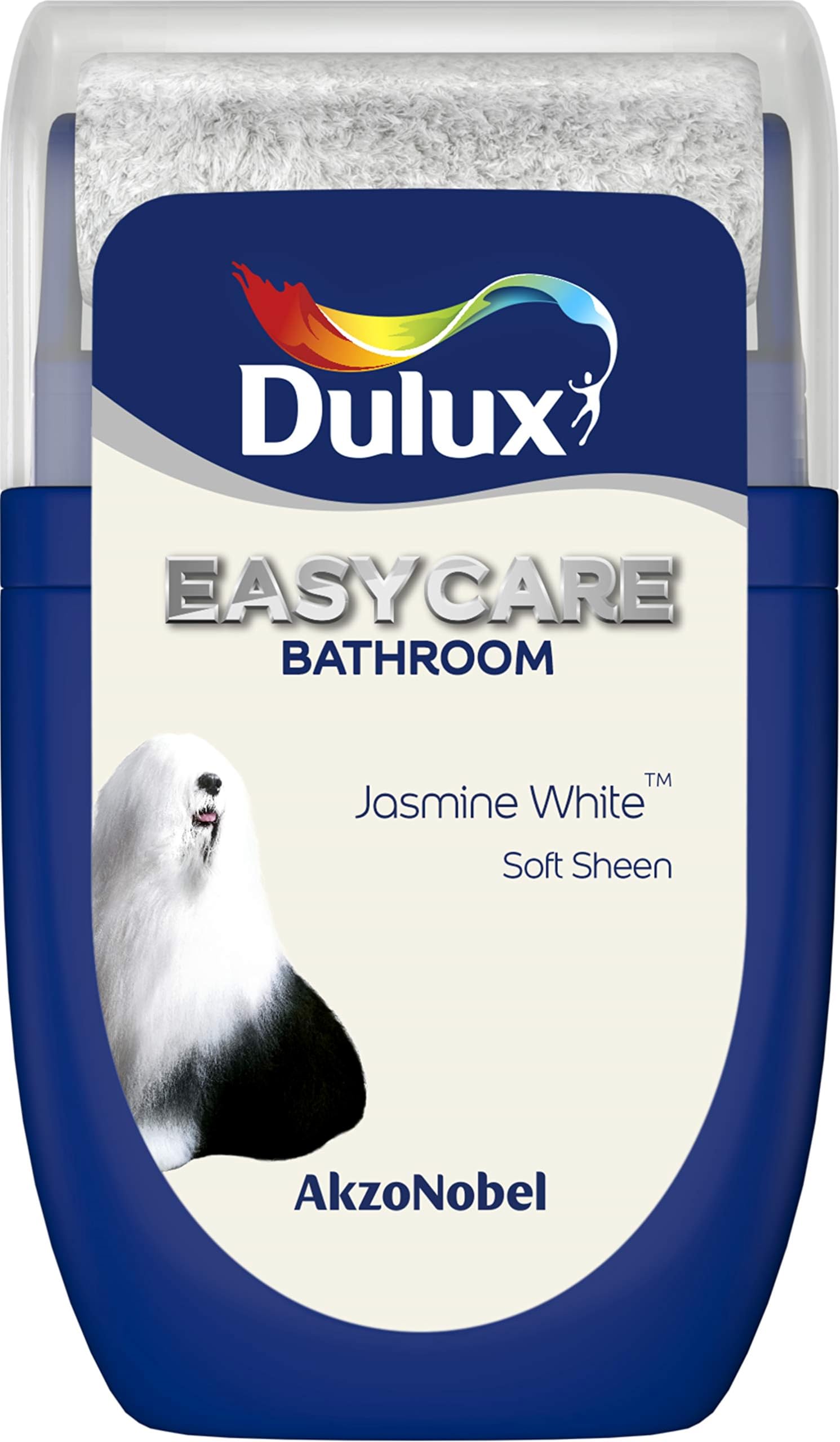 Dulux Jasmine White Easycare Bathroom Tester Paint, 30 Ml