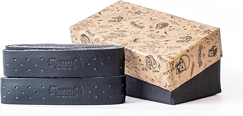 Vista 77 de Motorcycle Handlebar Leather Throttle Grips Wrap Covers With 3M Tape Universal for all Bike Handles Accessories By Trip Machine Company Cherry Red