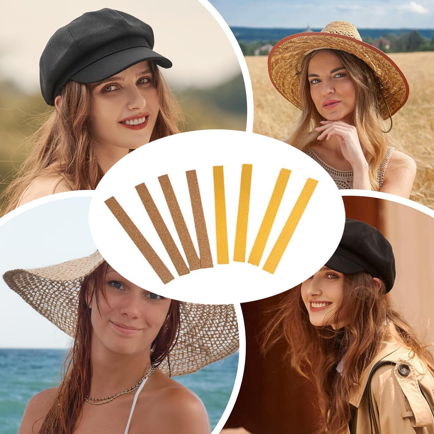 Strisce Autoadesive in Sughero 10 PCS per Cappello