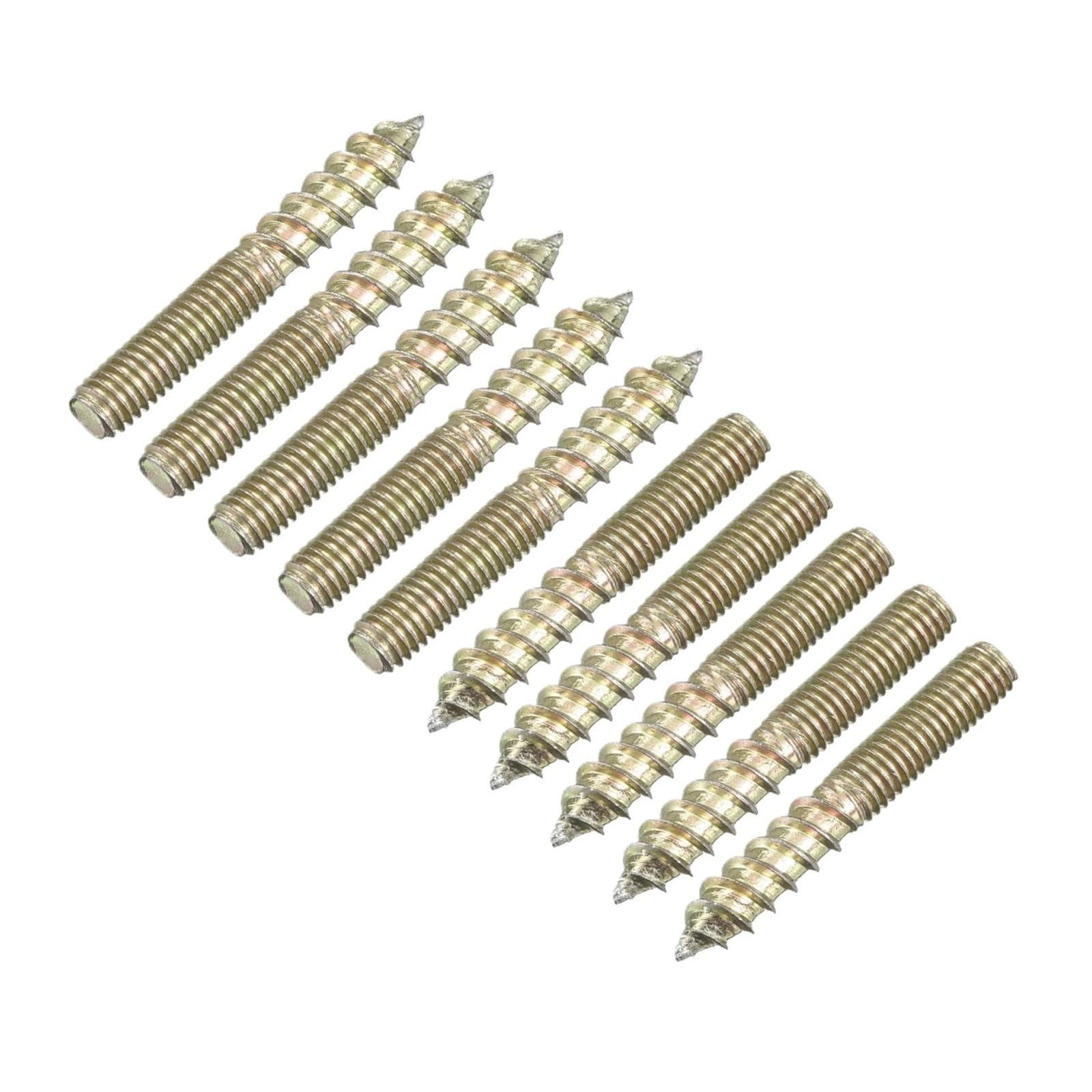 12/24/48/120 pz M5 M6 M8 M10 Doppio Attacco Filo Gancio Bulloni Tassello Viti for Mobili In Legno collegamento 25-120mm Lunghezza(M2.6)
