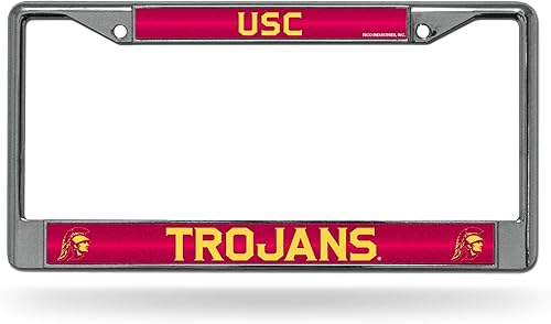 Miniatura 112 de Rico Industries NCAA 12 x 6 pulgadas, accesorio de automóvil cromado plateado brillante para automóvil/camión/SUV