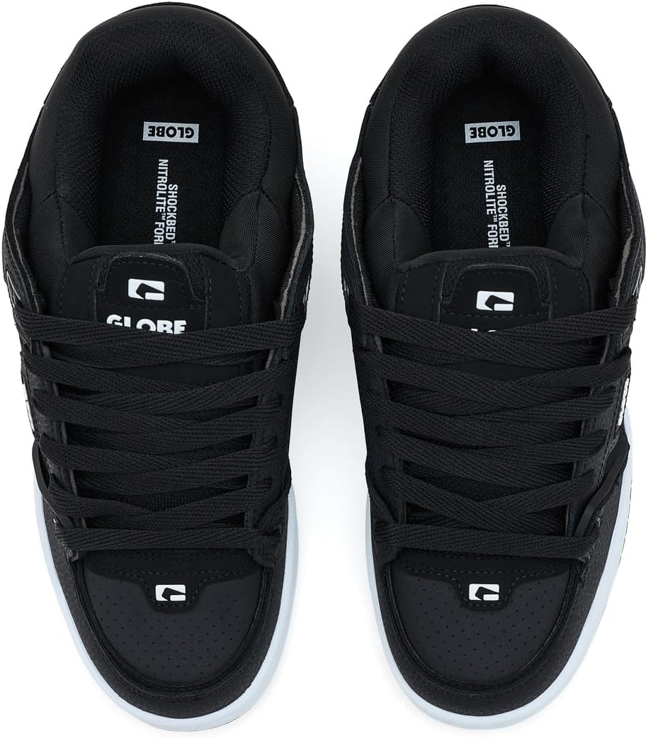 Globe Men's Fusion Black/White/Gum 11 Medium