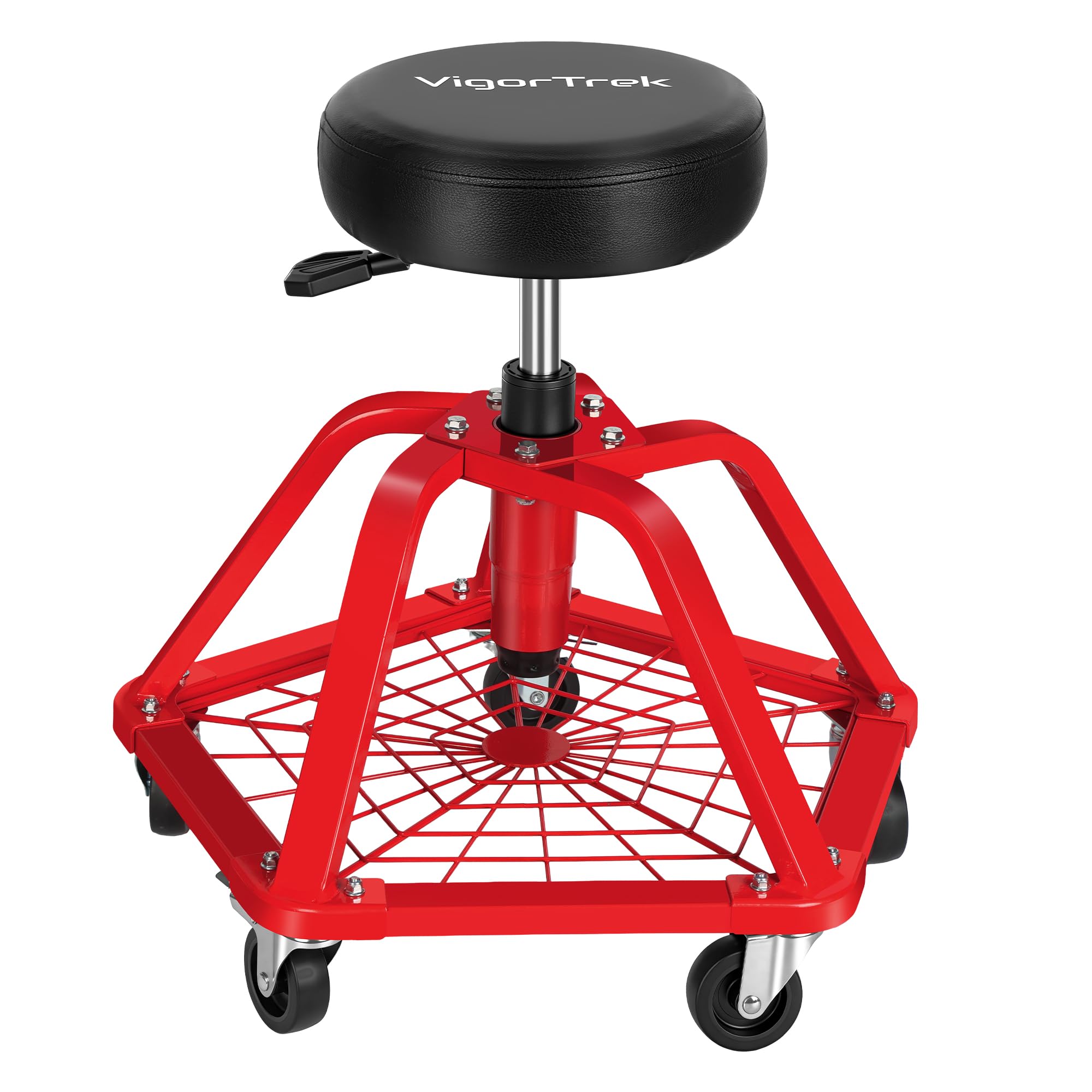 Amazon.com: VigorTrek Rolling Shop Stool with Wheels and