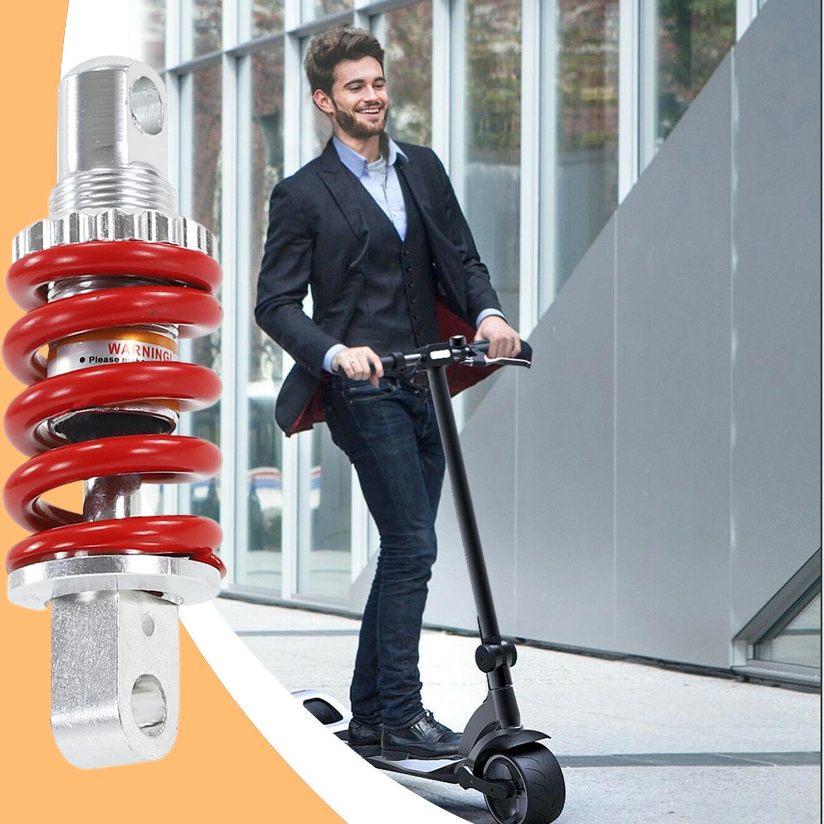 Amortiguadores Traseros De Reposición,Suspensiones de Resorte en Aleación de Aluminio de Alta Resistencia | Accesorios Resistentes al Desgaste para Montar, Ciclismo, Viajes y Actividades al