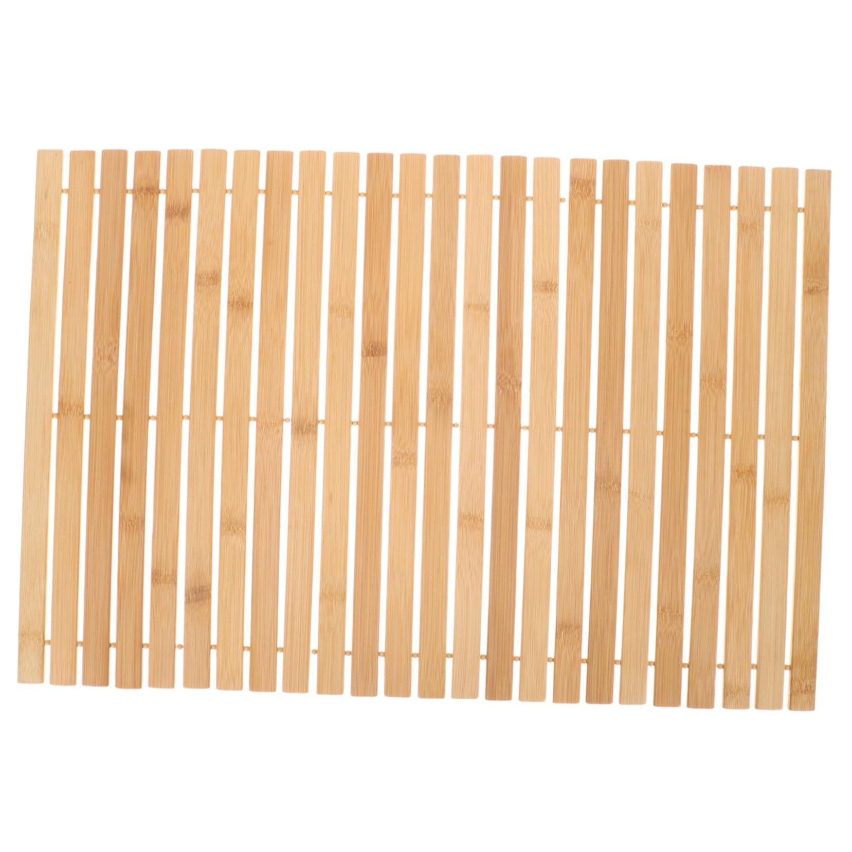 VALICLUD Tapete Antideslizante para Baño Alfombra De Bambú Tapete De Suelo para Pies para Decoración De Baño y Entrada De Bambú