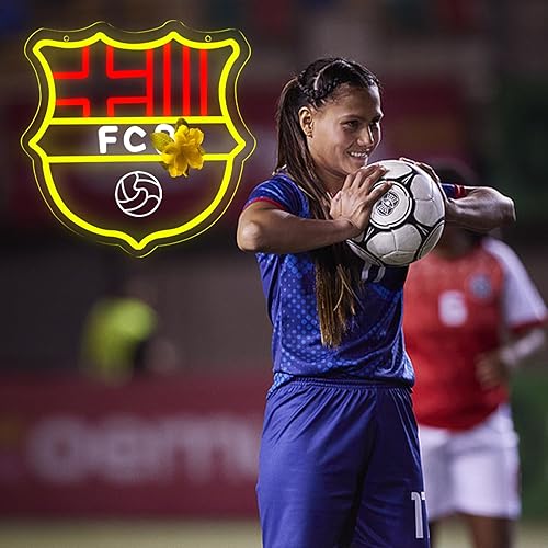 Miniatura 6 de Letreros de neón AHlove de deportes de fútbol para decoración de pared, luces LED de neón FC para dormitorio, guarida del hombre, regalos de