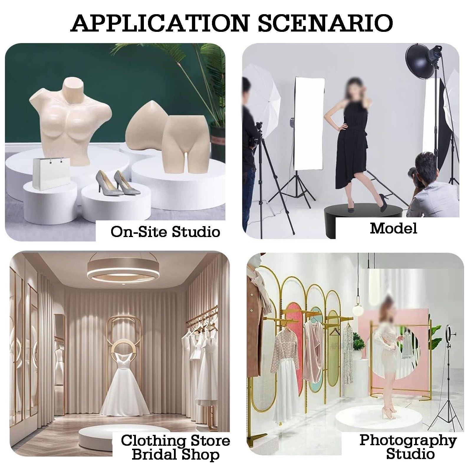Genérico Base de plataforma elevadora de zócalo, plataforma de pie redonda | Mejora el impacto de la exhibición, for la exhibición del modelo de colección de accesorios de boda(White,40x20cm)