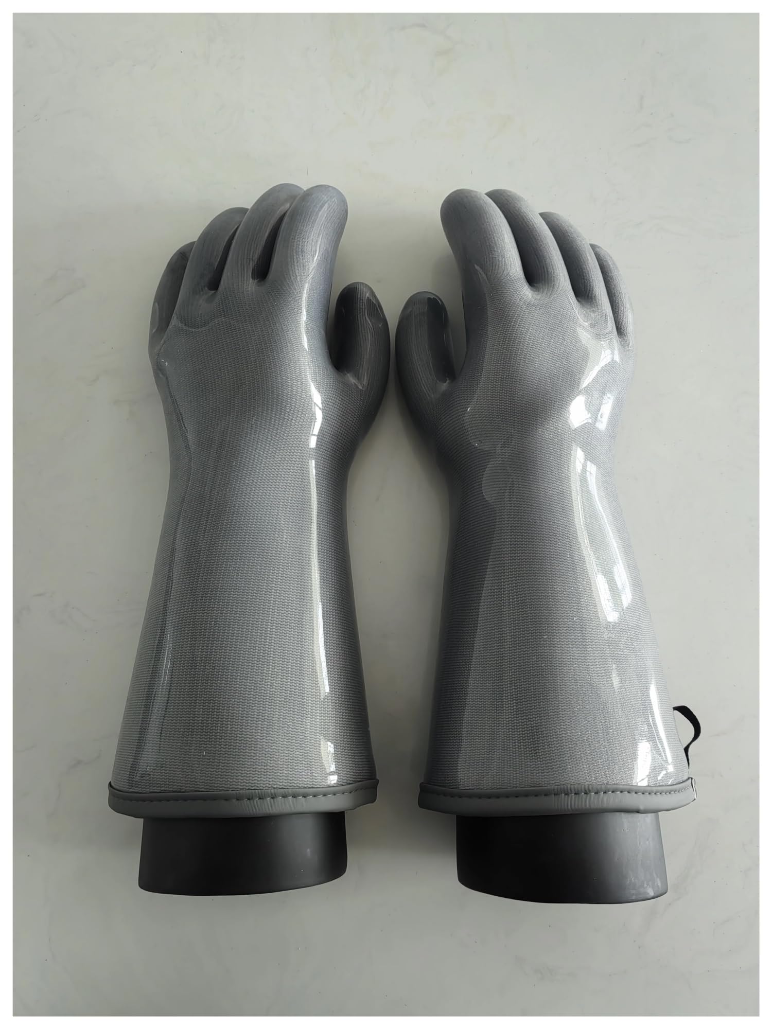Guantes BBQ de silicona líquida 35cm, guantes de horno resistentes al calor