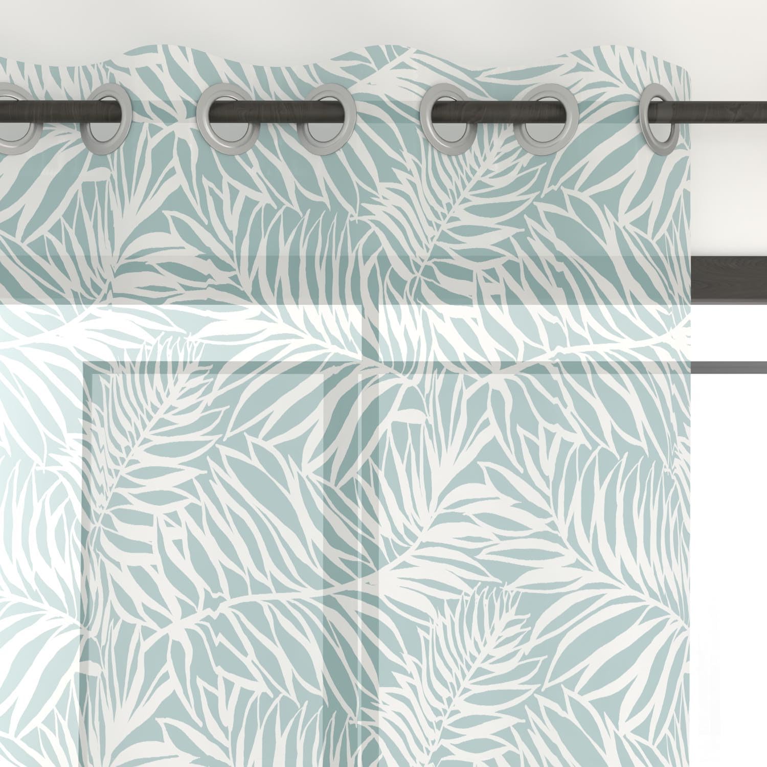 Soleil d'ocre, Printed Polycotton Eyelet Voile 135 x 250 cm Guyana