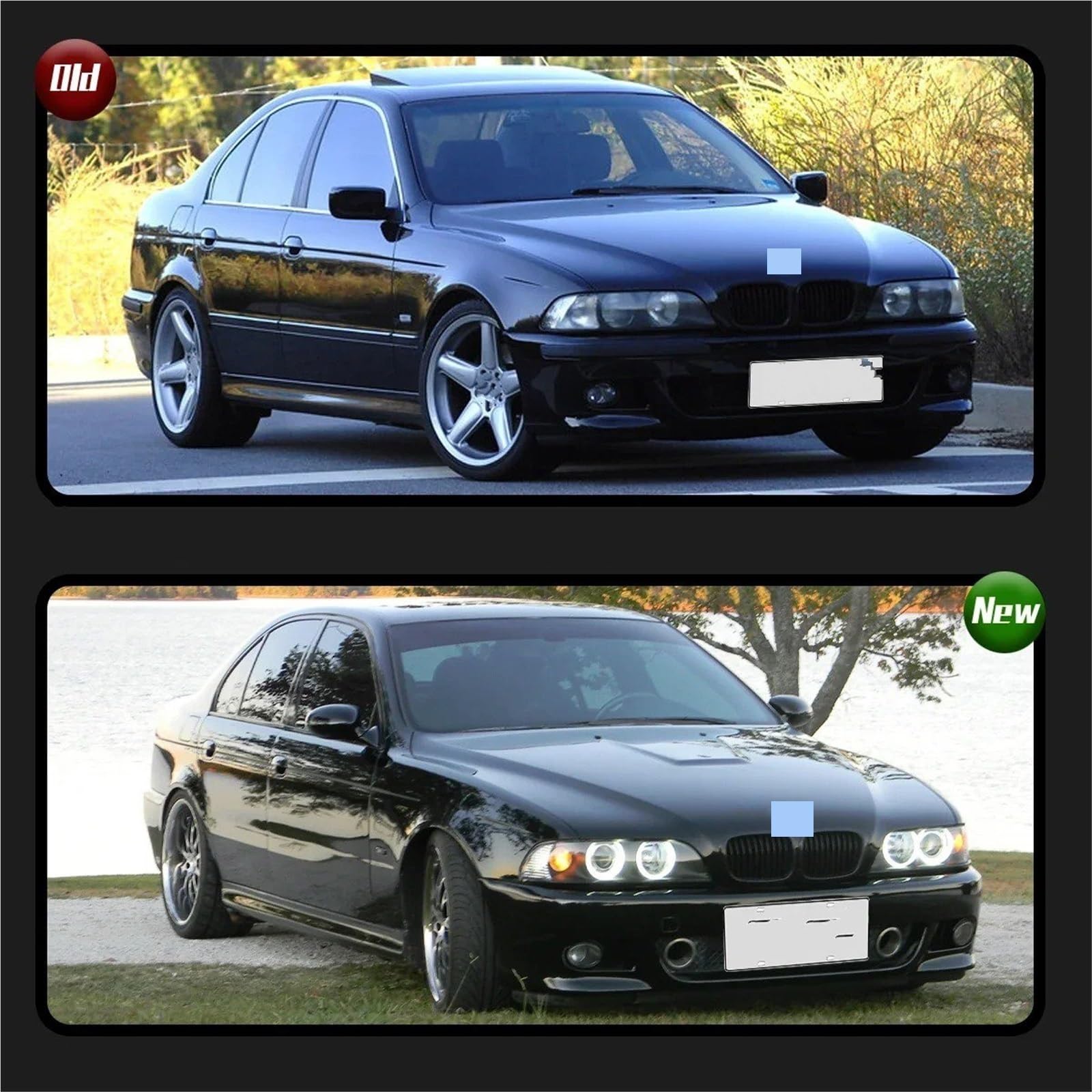 Faro Principal Para BMW Serie 5 E39 1997-2003 Faros Delanteros Para Coche Proyector LED Faro Delantero Luz Circulación Diurna Accesorios Automotrices Faro Delantero