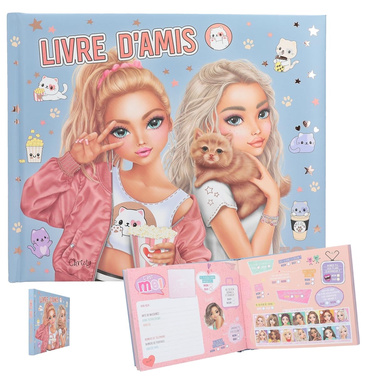Depesche Livre de l'amitié TOP Model Christy et Candy Version Française