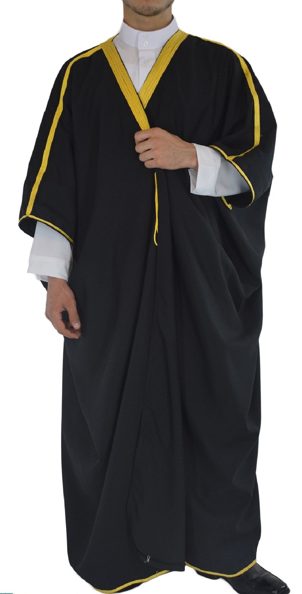 Polyester Lavable Bisht Arabe Cape Royale Pour Homme - Thobe Saoudien Manteau Cérémonie Aïd Style Dubaï Oman Cape Cérémonie Moyen-orient Polyester Lavable Bisht Arabe Cape Royale Pour Homme - Thobe Saoudien Manteau Cérémonie Aïd Style Dubaï Oman Cape Cérémonie Moyen-orient