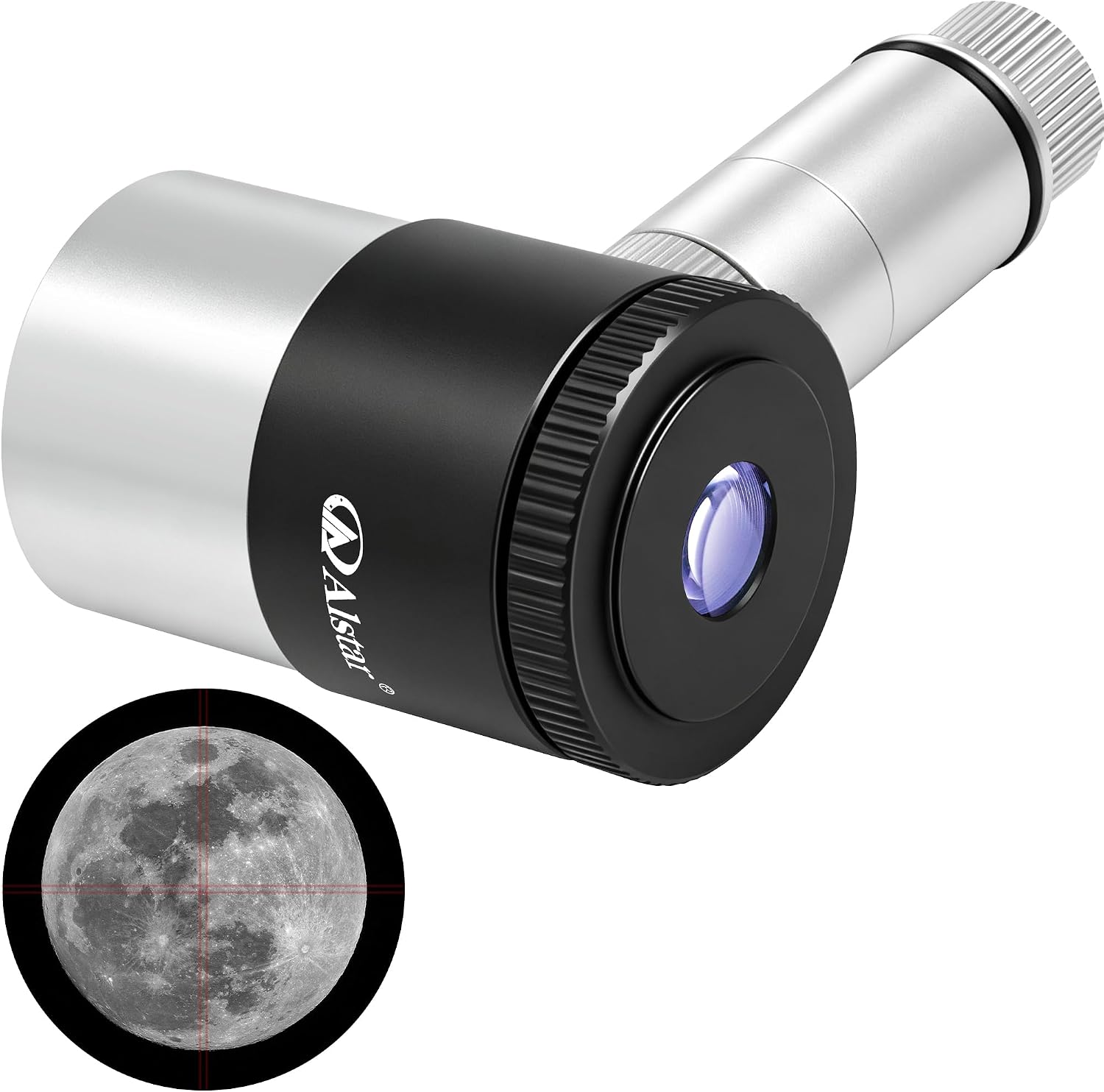 Alstar Reticle Eyepiece, 12.5MM LED Illuminated Telescope Plossl Eyepiece