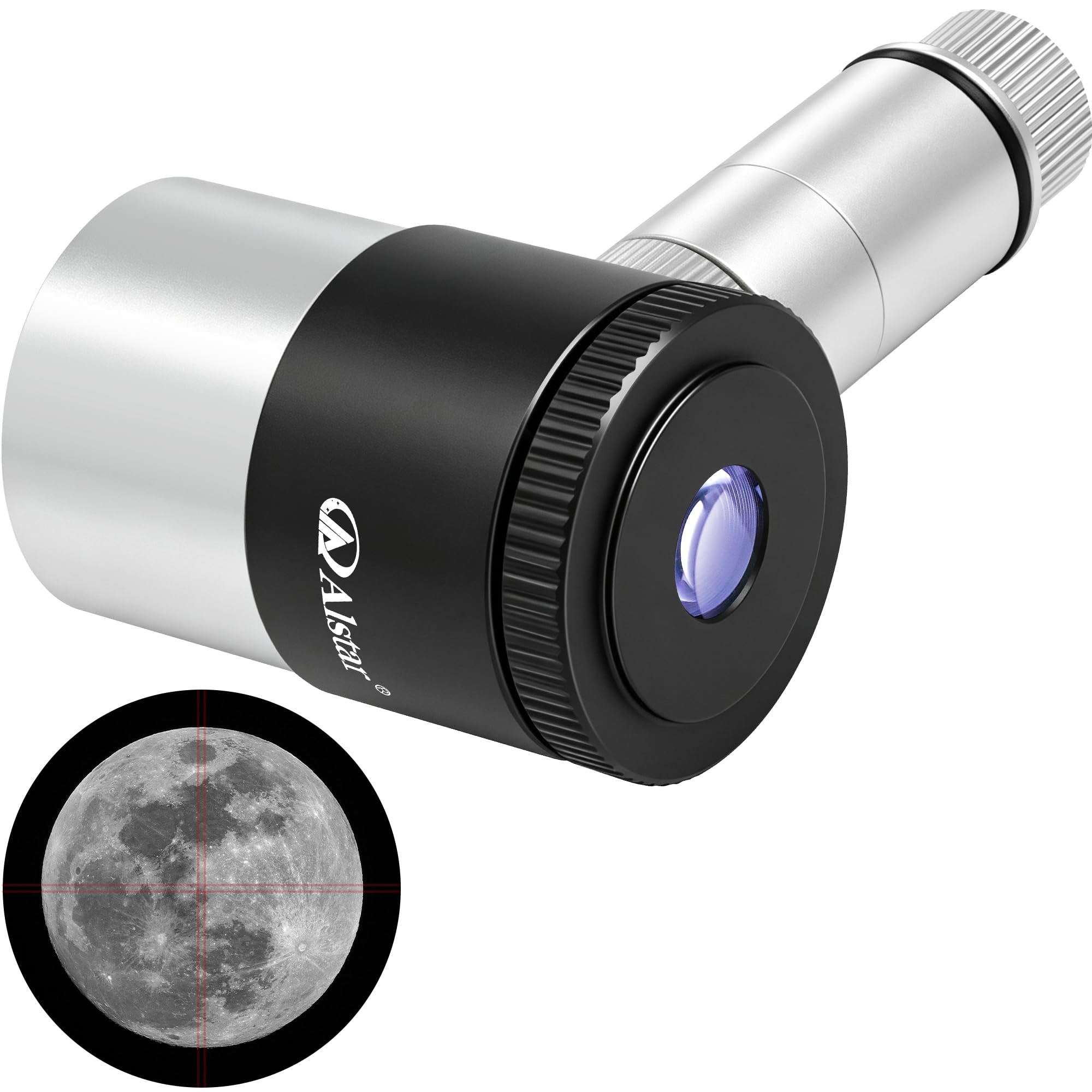 Alstar - Telescopio ocular iluminado de retícula plossl de 12,5 mm, para astrofotos perfectamente guiadas
