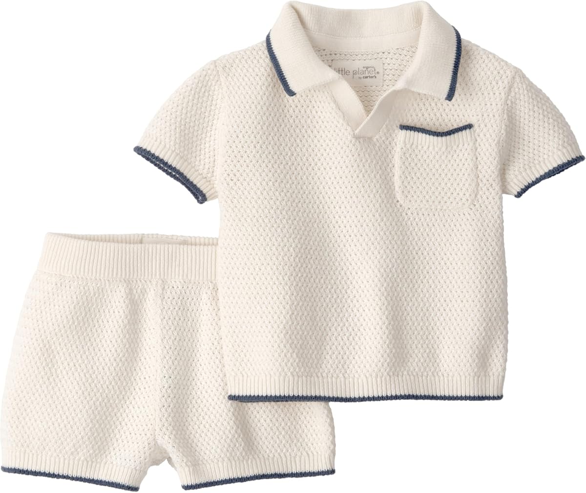 little planet by carter's Unisex Baby 2-piece Shorts Set Made With Organic Cotton