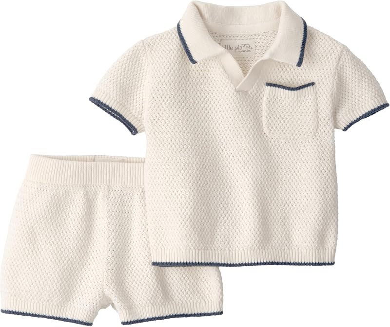 little planet by carter's Unisex Baby 2-piece Shorts Set Made With Organic Cotton