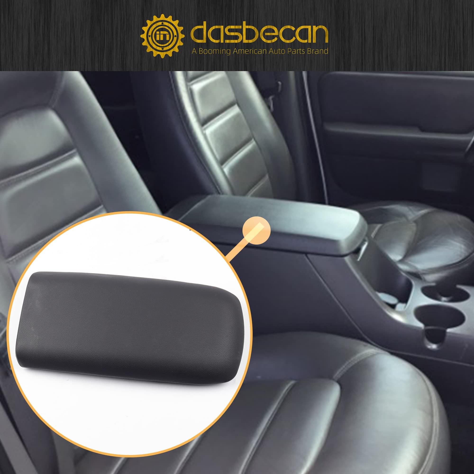 Dasbecan Center Console Lid For Ford Explorer 1995-2001 & Mercury Mountaineer - Tan Replacement Armrest Cover - View #6