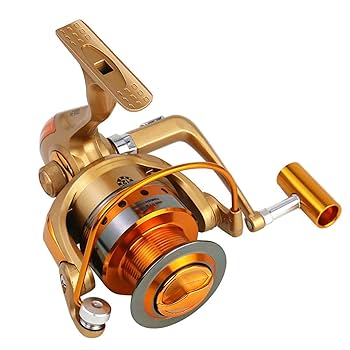 Amazon | スピニングリール 魚釣りリールゴールド9モデル