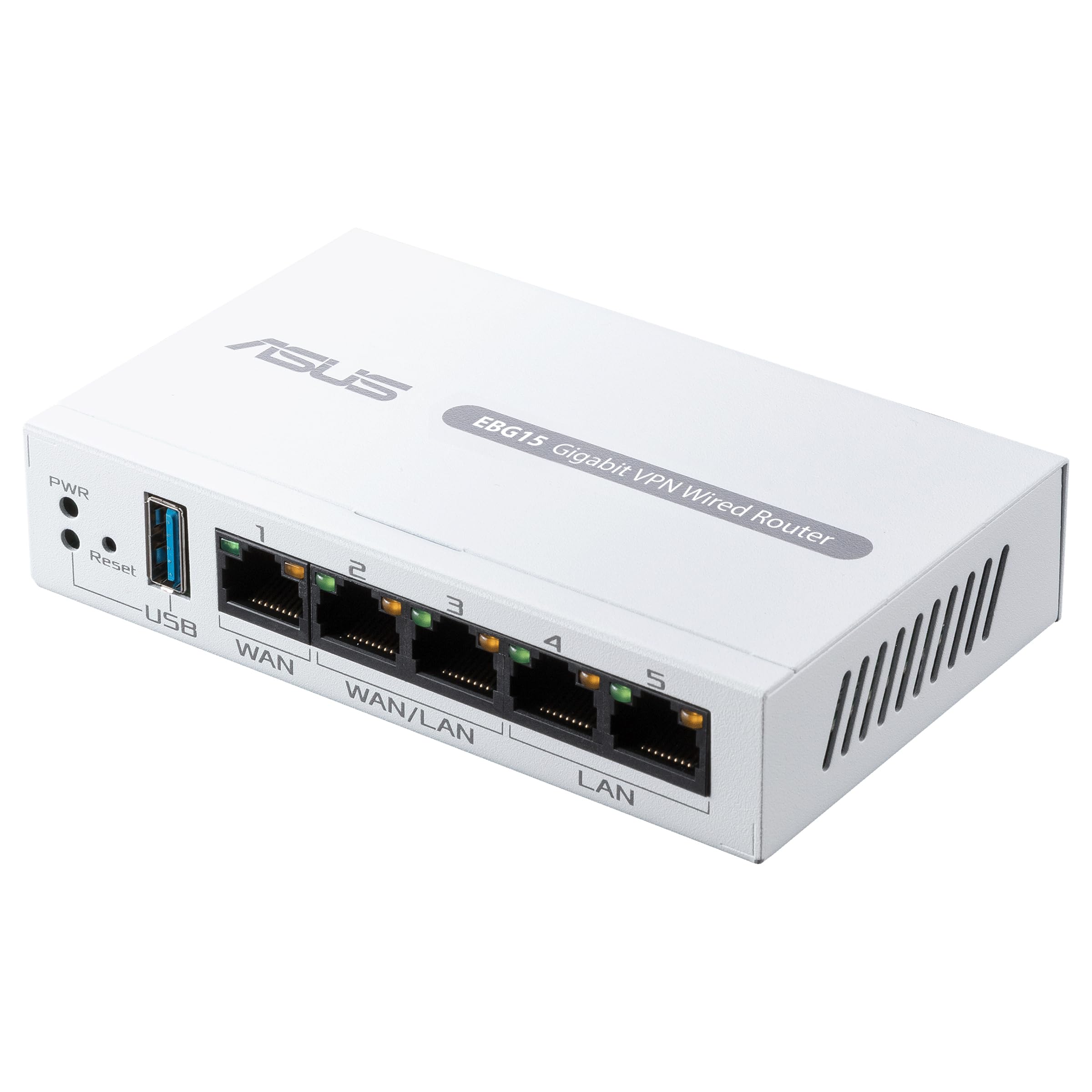 ASUS ExpertWiFi EBG15, routeur Filaire Gigabit VPN, jusqu'à 3 Ports WAN ethernet + 1 USB WAN, prévention des intrusions IPS, Pare-feu de Couche 7, sécurité réseau de Grade Commercial