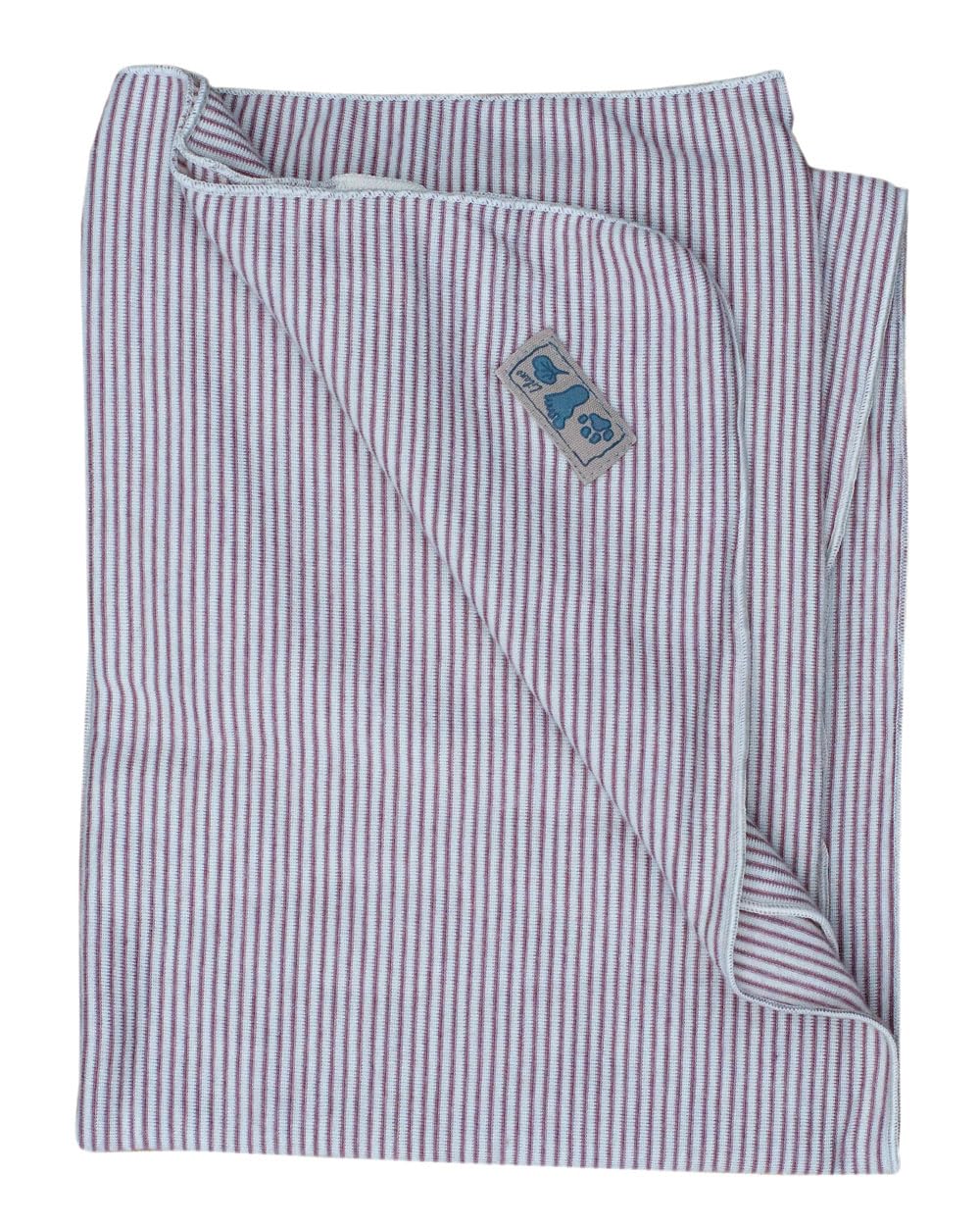 Lilano, Leichte Merino/Seide Ringel Babydecke, 70% Wolle (KBA), 30% Seide, 210Gr./m² (Mauve Geringelt)