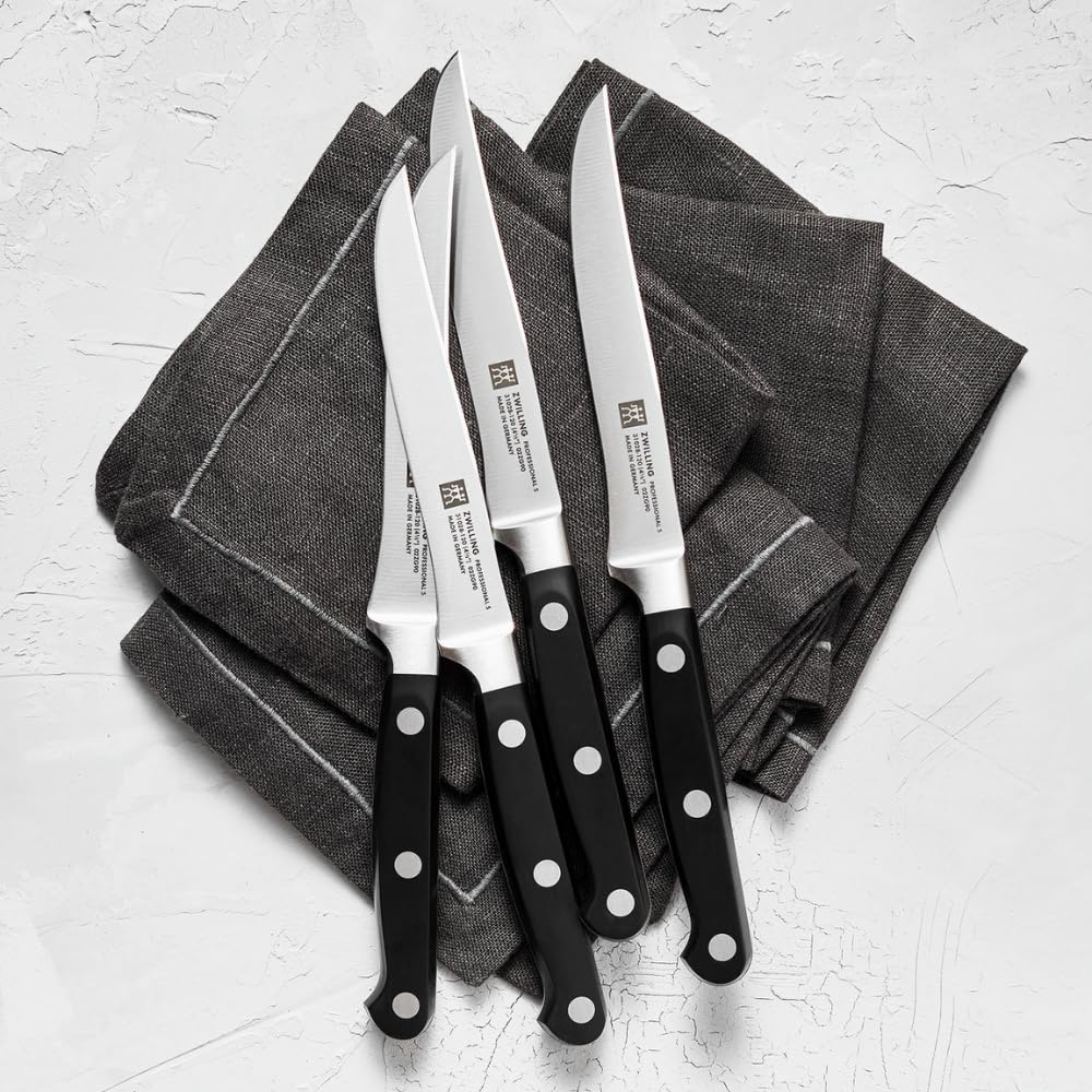 ZWILLING Professional S - Juego de 4 Cuchillos chuleteros