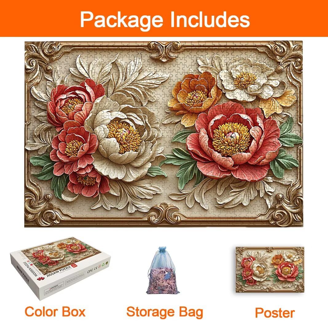 Puzzle Fiore, Puzzle 2000 Pezzi Adulti per Decor, Regalo Donna/Uomo -8742
