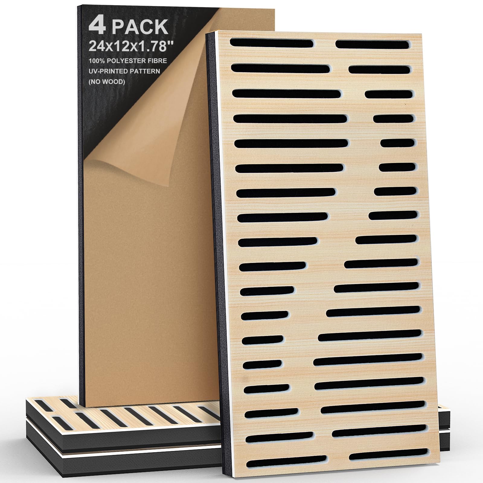 Mousse acoustique perforée 3D isolante et autocollante en polyester pour réduire l'écho du bureau