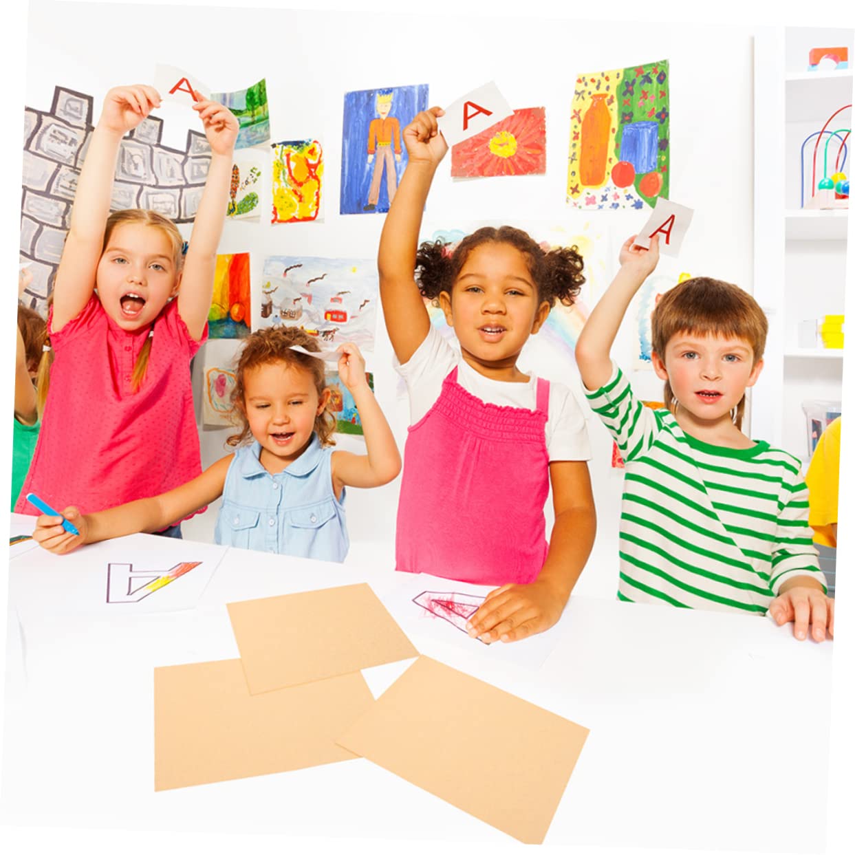Gadpiparty Carta da Disegno e Acquerello 300 Gsm Formato A4 50 Fogli per Scuola e Principianti, Uso Quotidiano e Portatile