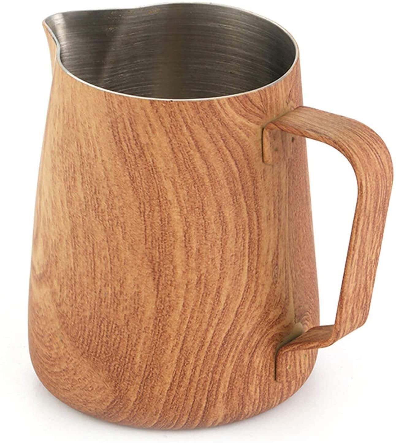 Milk frothing jug Creamer Frothing Pitcher Stainless Steel Milk Frothing Pitcher Espresso Coffee Latte Cappuccino Milk Cream Cup Frothing Jug Pitcher Espresso Steaming Pitch