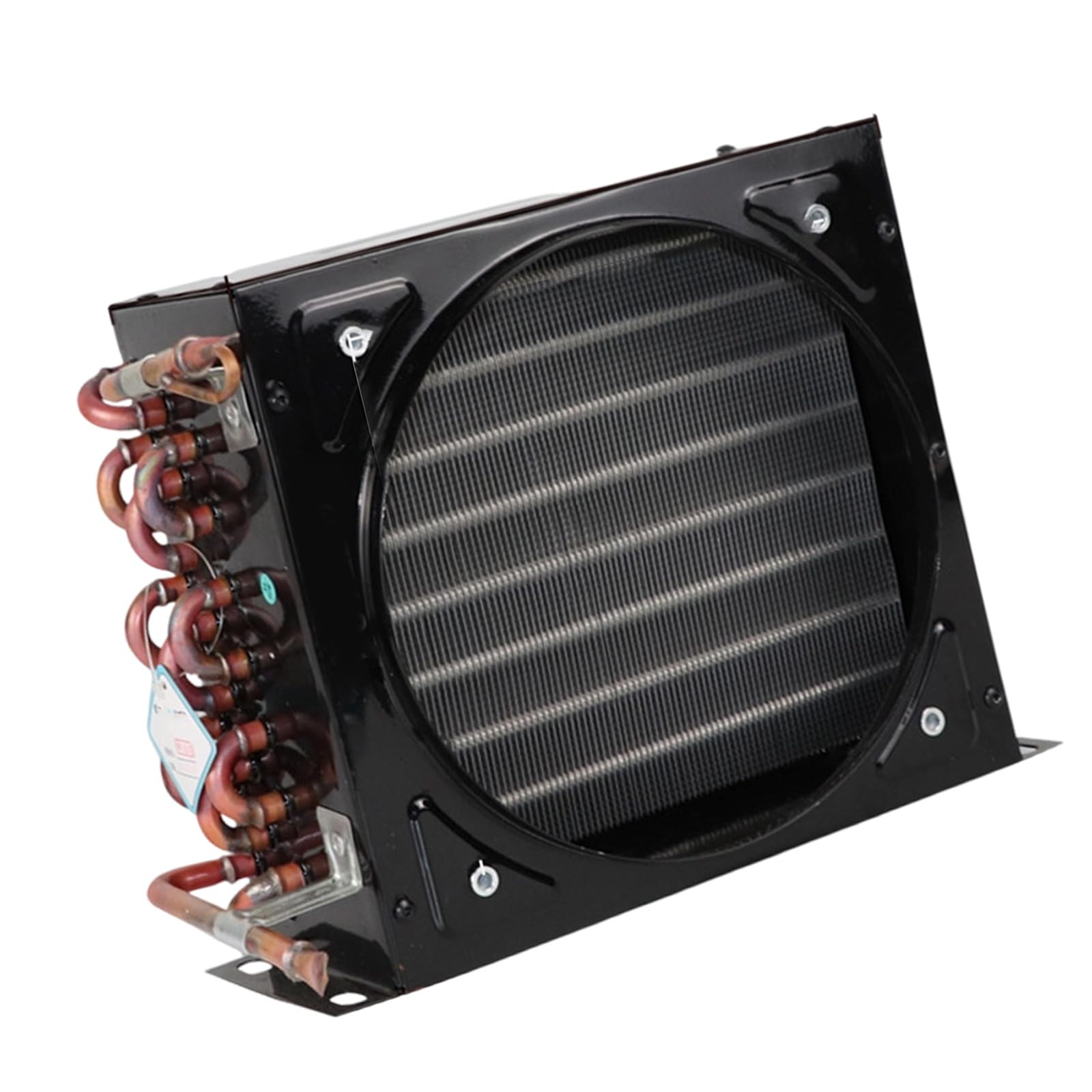 Elnwnnkc Refrigerator Condenser Radiator Easy Installation Cooling Air Cooled Radiator Heat Exchanger for Industrial Equipment Refrigerator Condenser Coil Fan