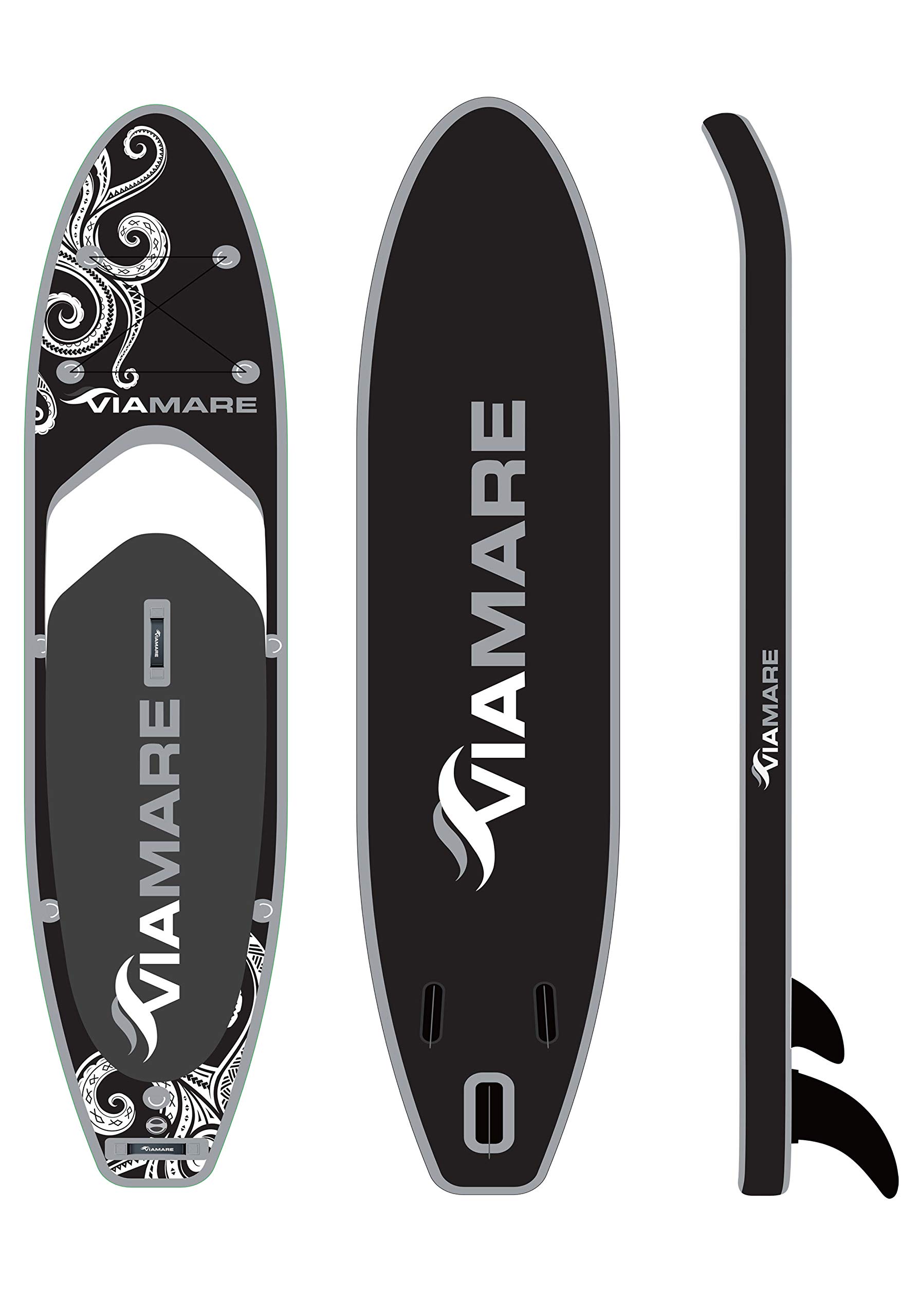 SUP Board Set 330 S Octopus biały/czarny