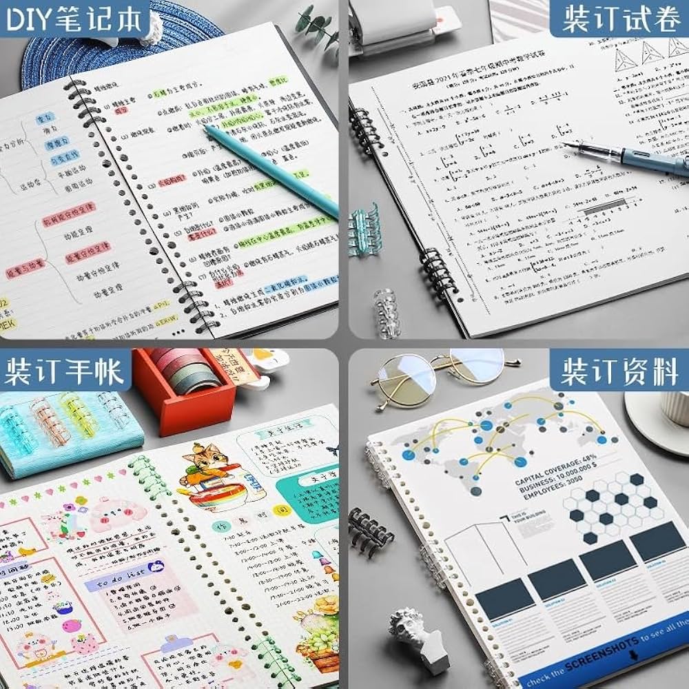 ティンデル5冊セット Amazon | 【10色 20個セット】バインダーリング ルーズリーフ