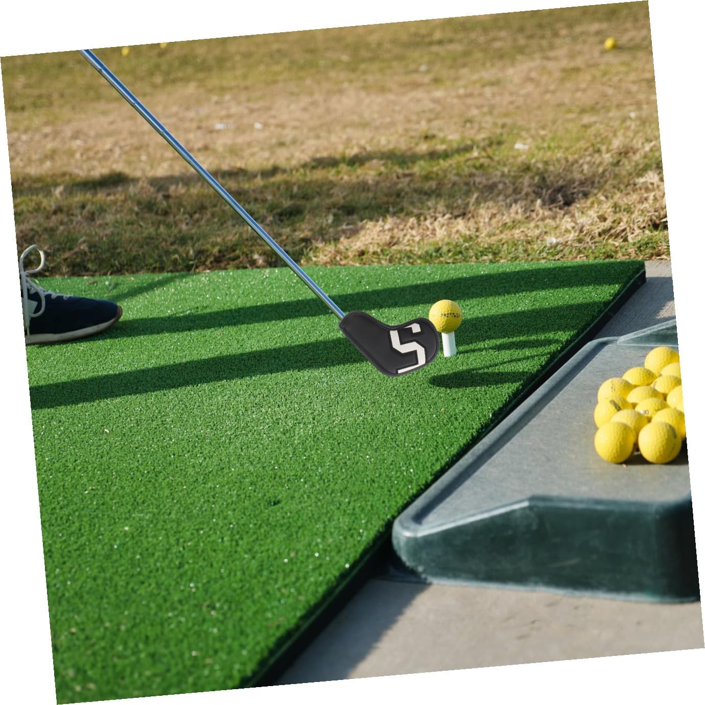 10pcs Pu Leather Golf Club Putter Sleeve Durable Protective Covers for Putter Heads Easy to Recognize with Colorful Gradient Design for Golf Enthusiasts