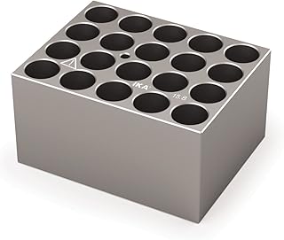 IKA 4469600 Single Block for 15 mm Vials, Pore Size 15.8 mm, Depth 35.0 mm