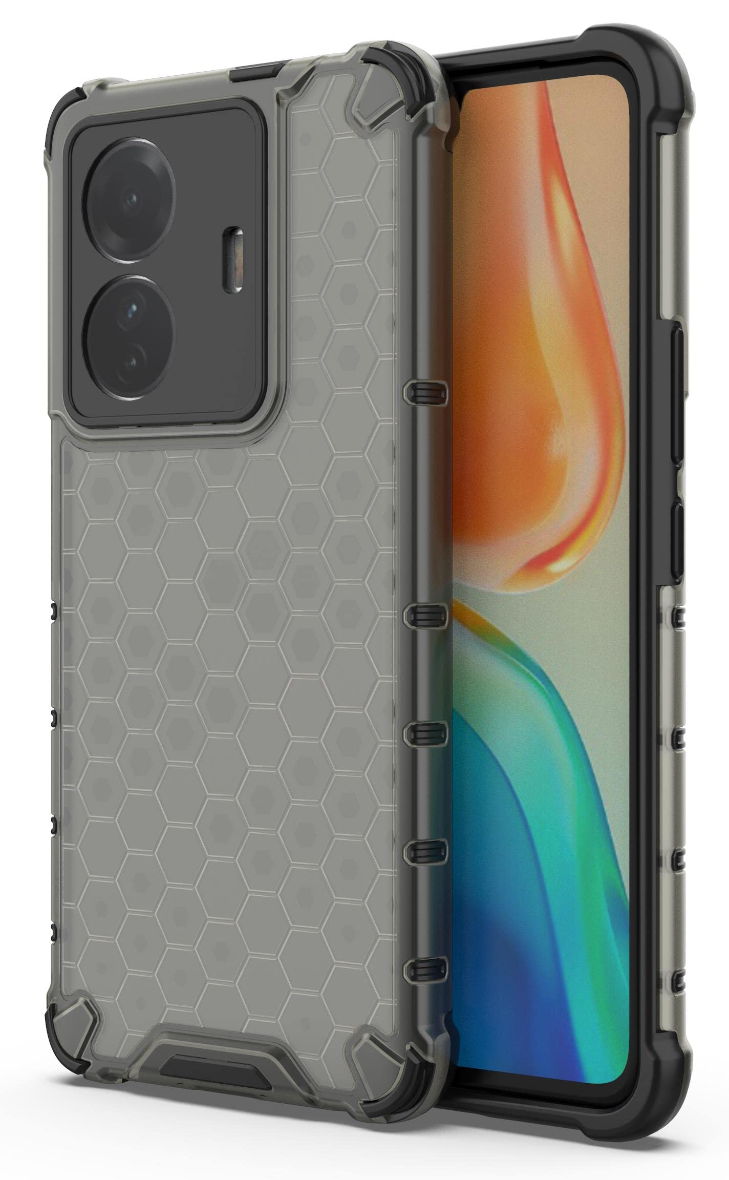 Gorilion | Compatible for IQOO Z6 Pro 5G / Vivo T1 pro 5G Back Case Cover for IQOO Z6 Pro 5G / Vivo T1 pro 5G (Silicon | Carbonfibre) - Black (B0BDM5WJH7) Amazon Price History, Amazon Price Tracker