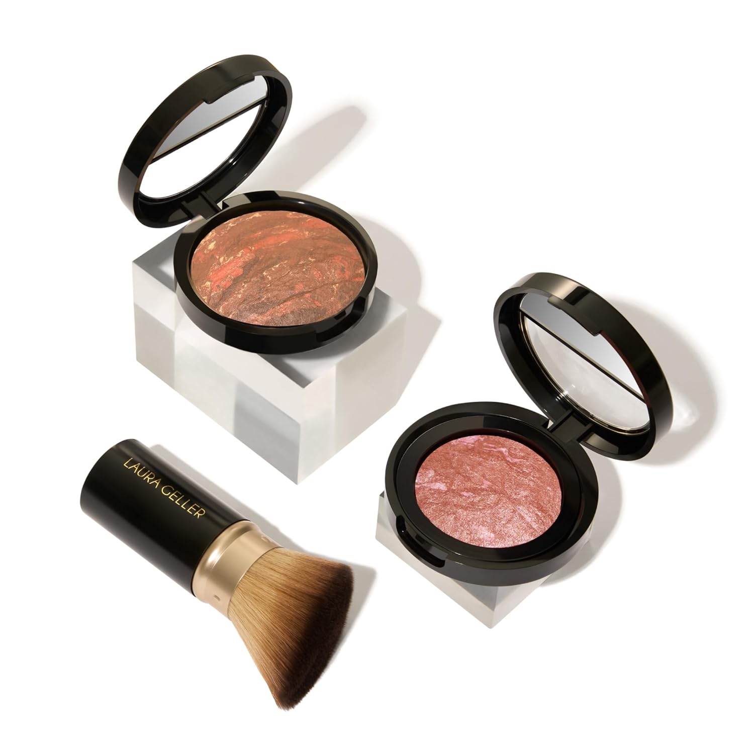 LAURA GELLER Blush-n-Glow 3PC Kit with Baked Balance-n-Glow & Kabuki