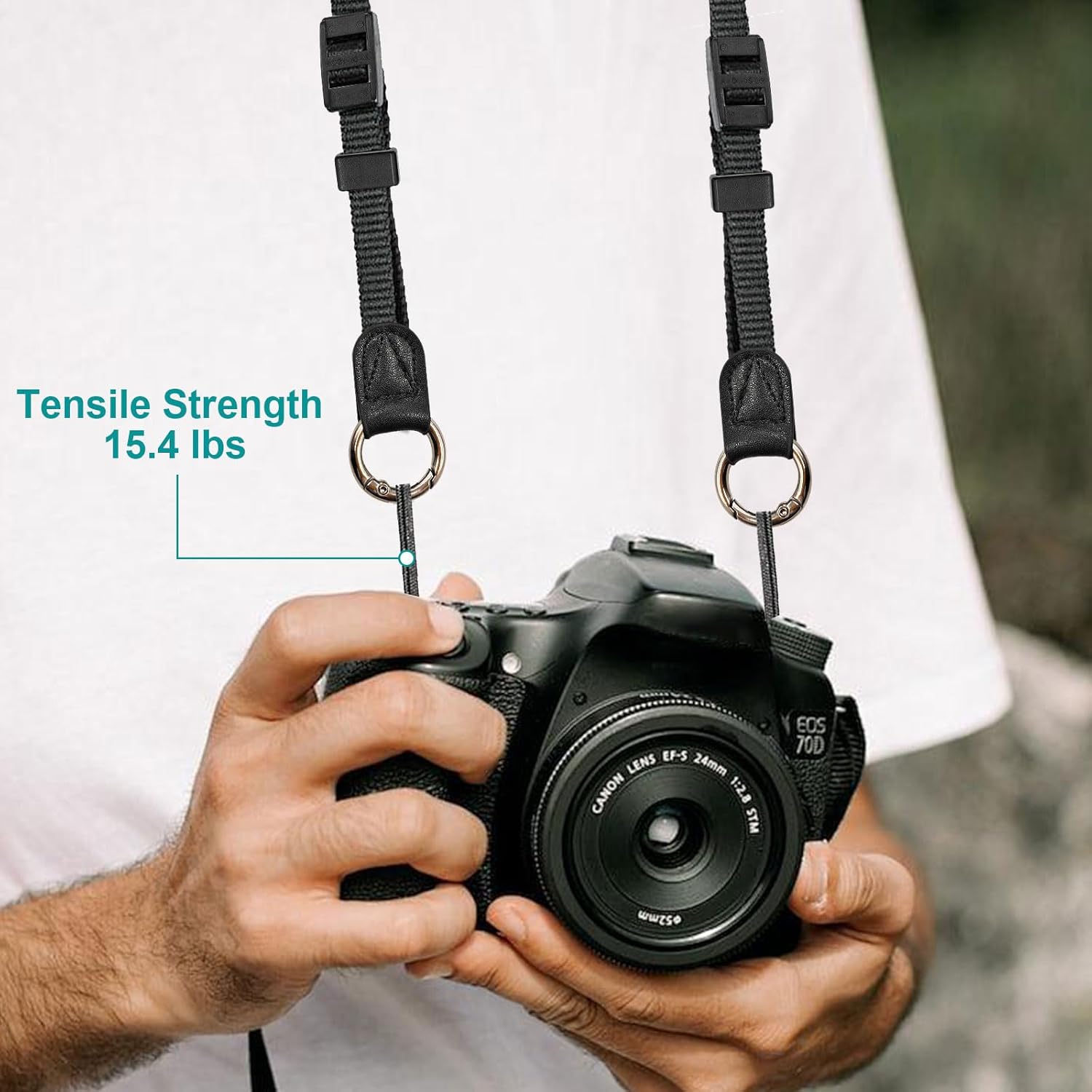 Camera Strap Quick Release Clips Buckle for Neck Shoulder Sling & Quick Release Camera Wrist Strap for DSLR Mirrorless Camera,Insta360 Selfie Sticks,Camera Hand Strap with Loop Connector Adapter - Image 7