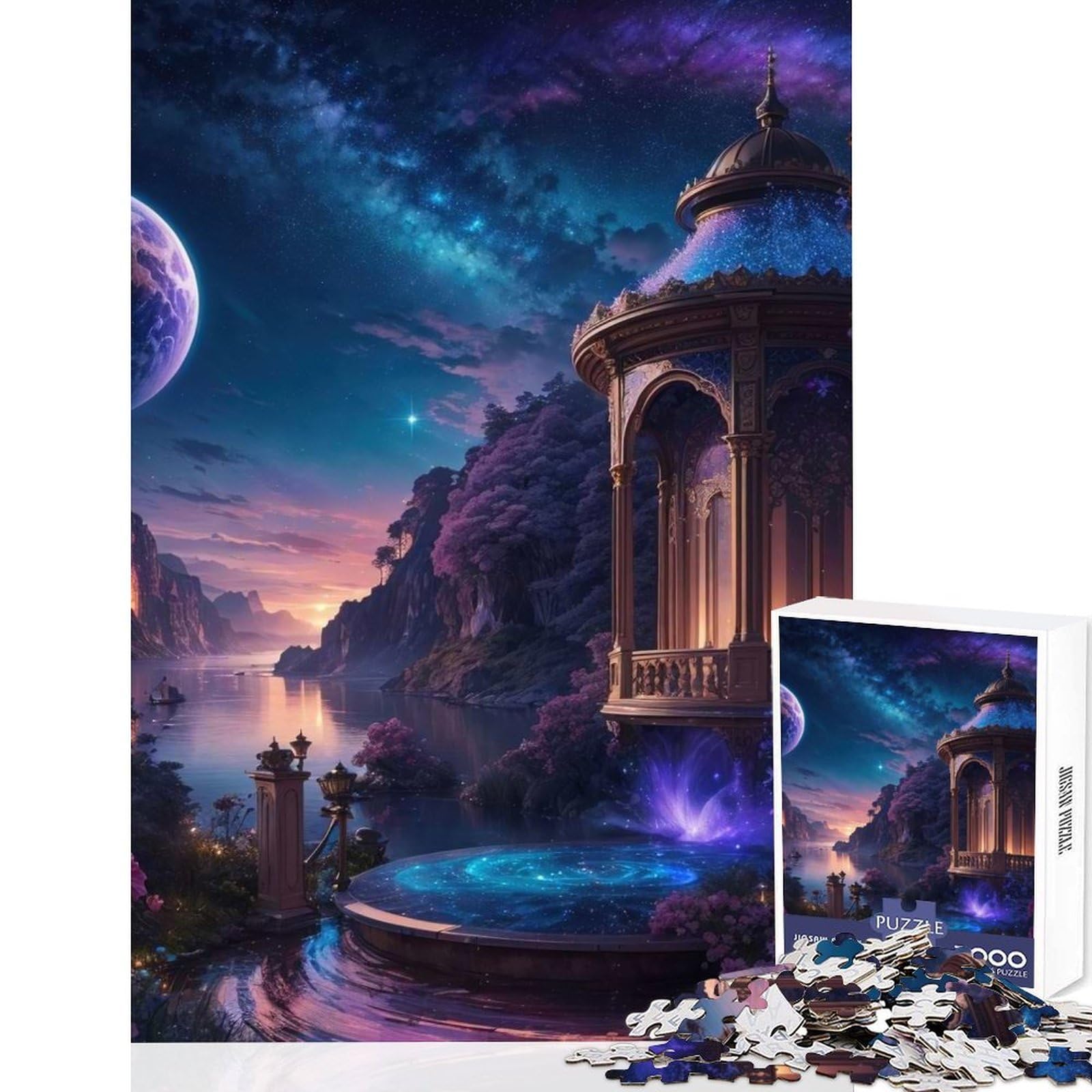 Magical Dreamworld Puzzles for Adults 1000 Puzzles Brain Focus Fun Stable Fit No Shifting Parts Birthday Gift Brain Teaser Toy 50x75cm