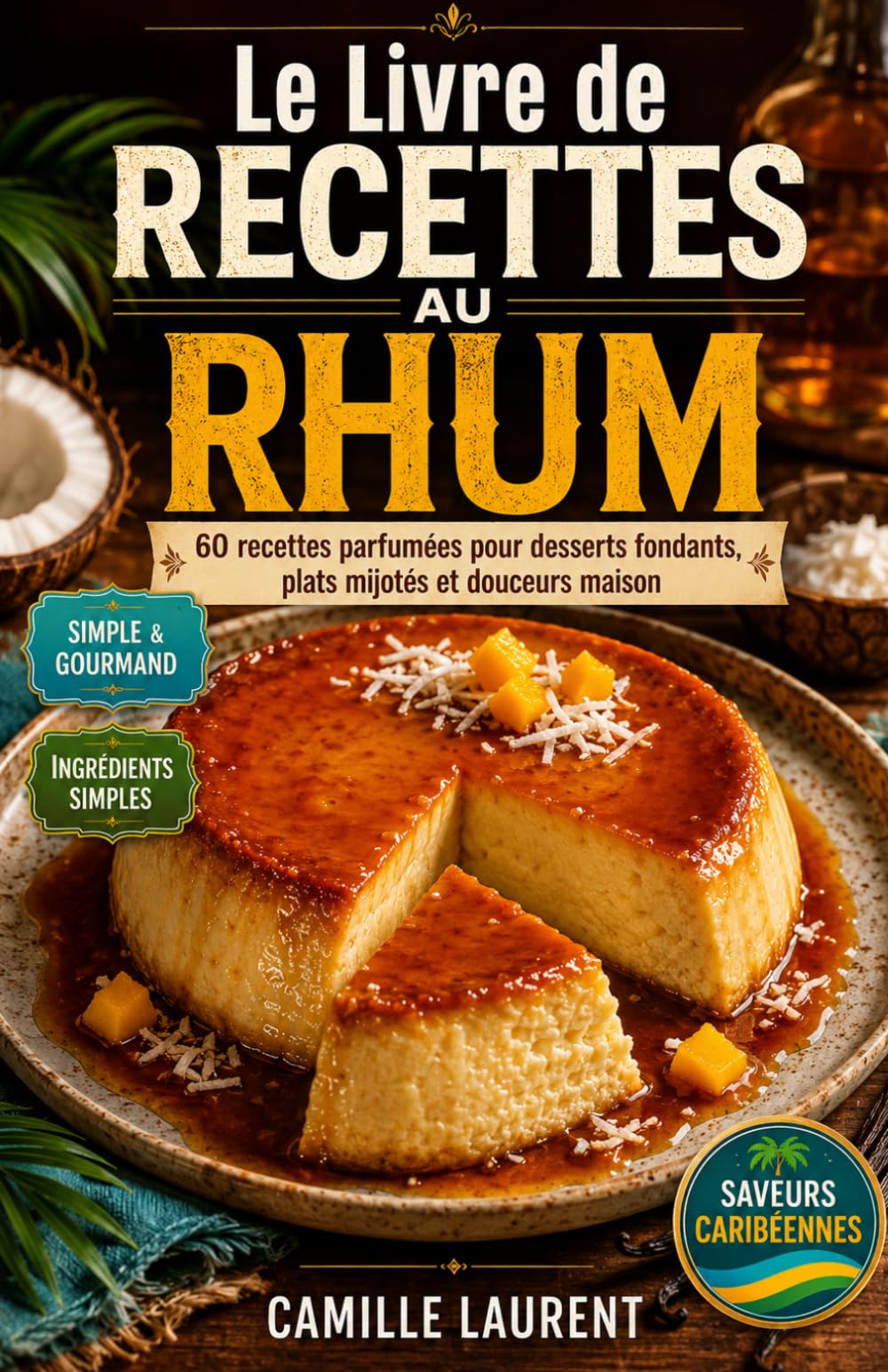 Le Livre de Recettes au Rhum: 60 recettes parfumées pour desserts fondants, plats mijotés et douceurs maison
