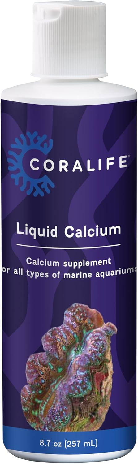 Coralife Saltwater Fish Tank Aquarium Liquid Calcium Marine Supplement, 8.7 oz (Pack of 2)