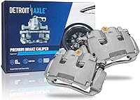 Detroit Axle Front Brake Calipers with Brackets for 2009-2022 Ram 1500 & Dodge Dakota - Direct Fit, Rust-Resistant Replacement