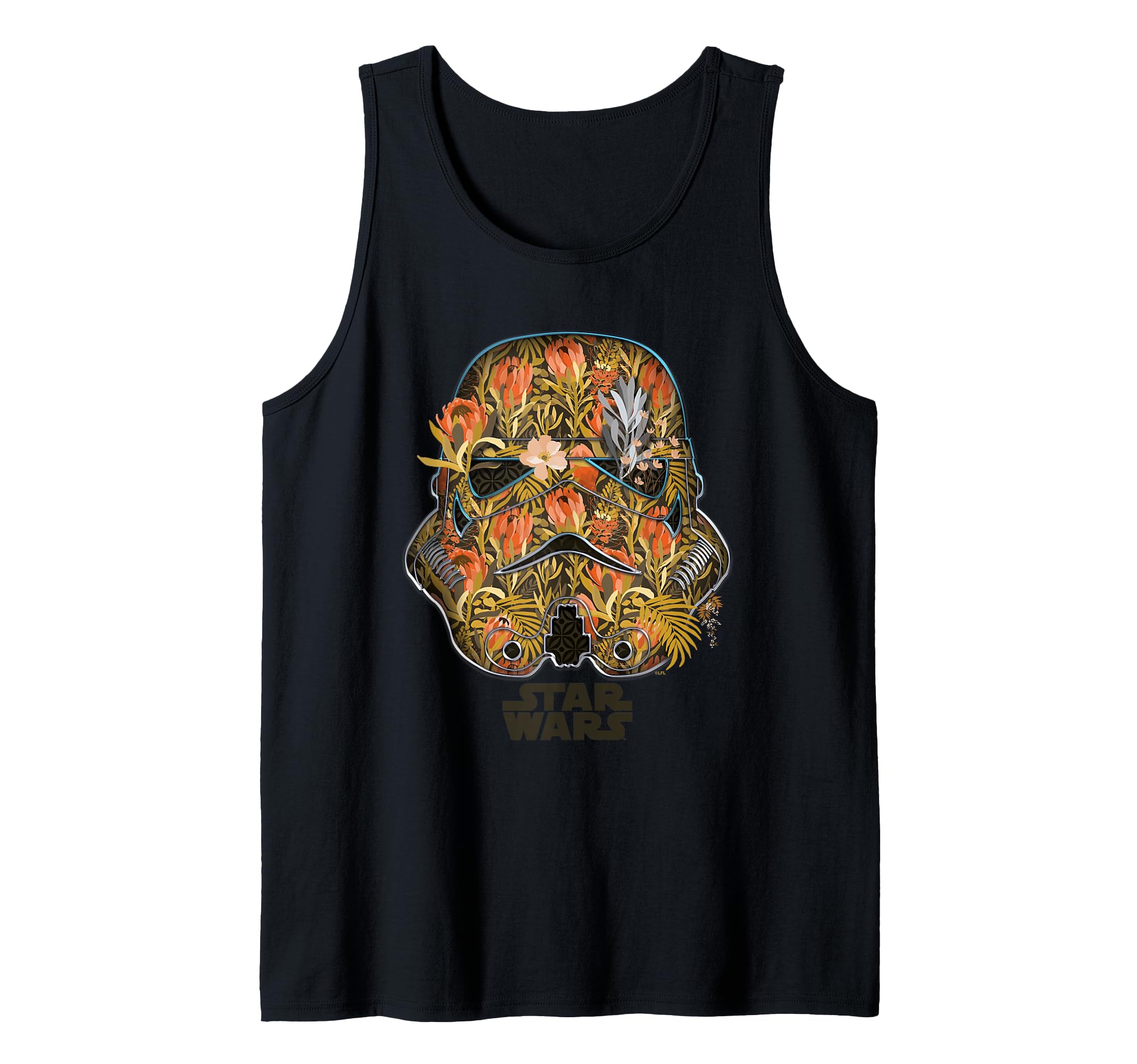 Camiseta de tirantes Stormtrooper Star Wars con flores para mujer 2